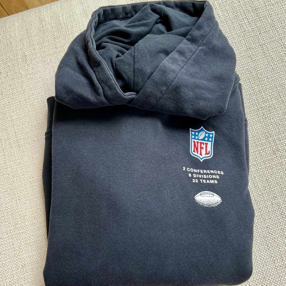 Abercrombie Kids NFL Hooded Sweatshirt- Black Size 15/16